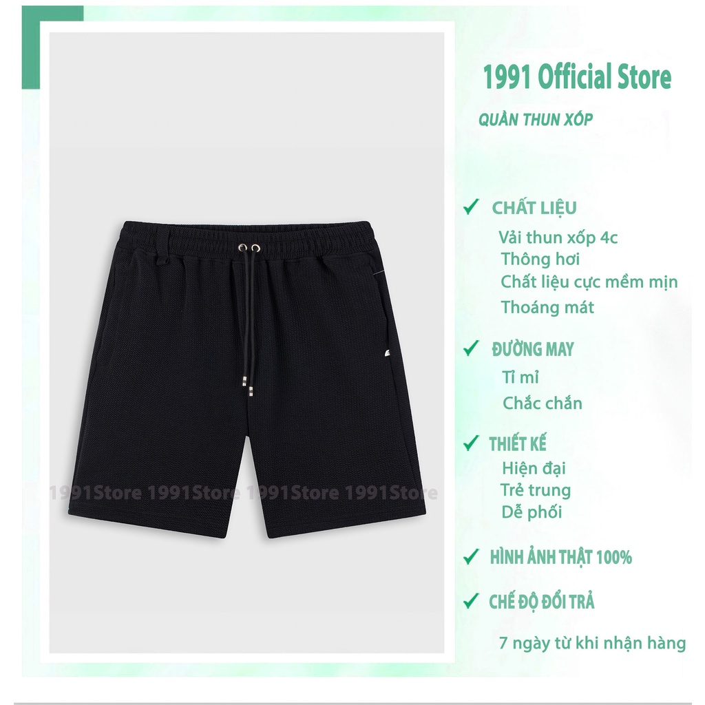 Quần short nam 1991 Official Store Quần đùi nam thể thao lửng ngố Chất đẹp phong cách hàn quốc mẫu mới 2022
