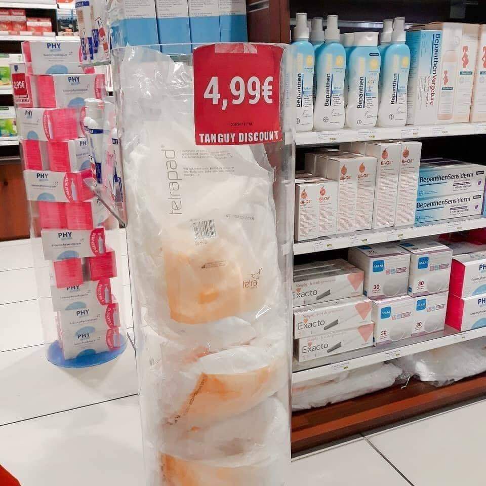 Bông Tẩy Trang Phap· Soin pur Tetra 200,  500 miếng, 600 miếng của Pháp