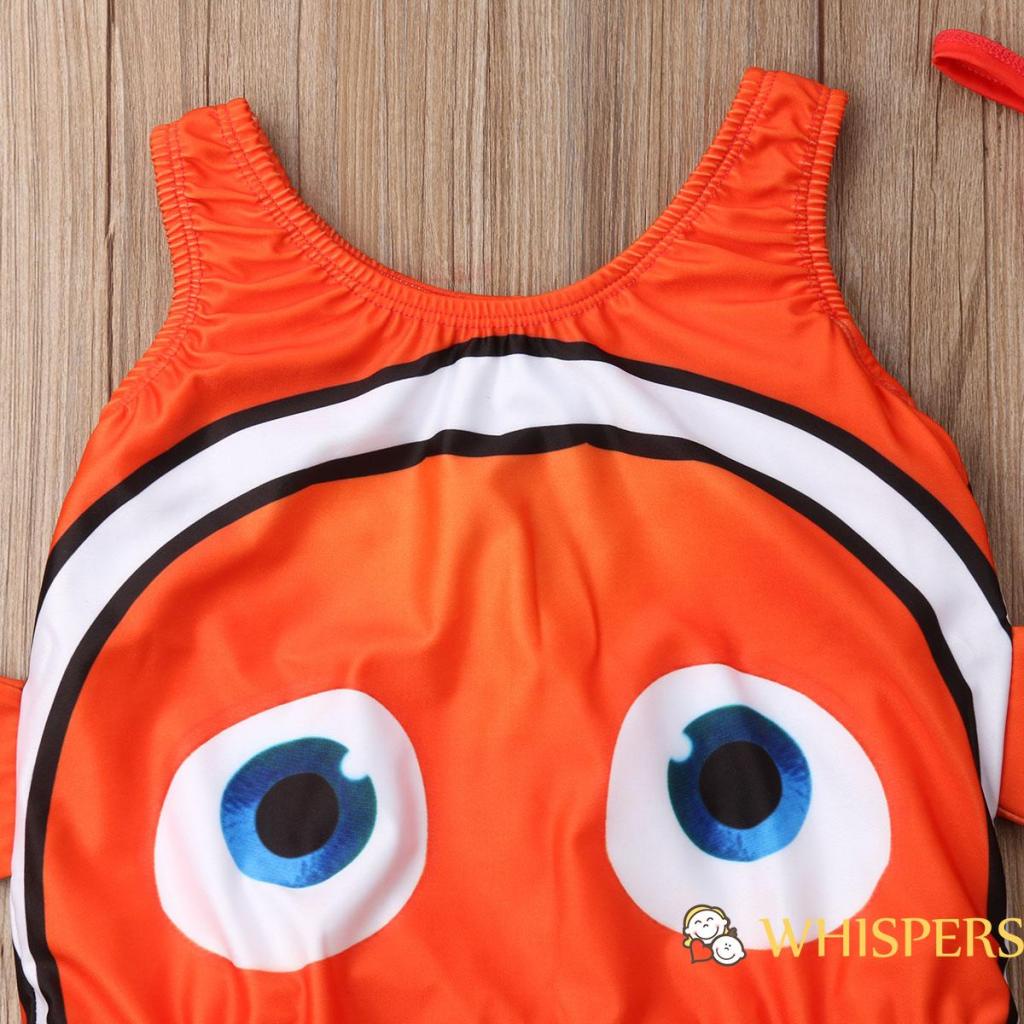 Whisper - Đồ bơi một mảnh in họa tiết dễ thương cho bé gái
