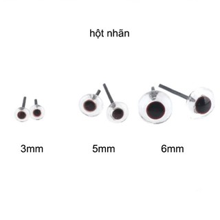 Mắt nhựa gắn thú (5 cặp)