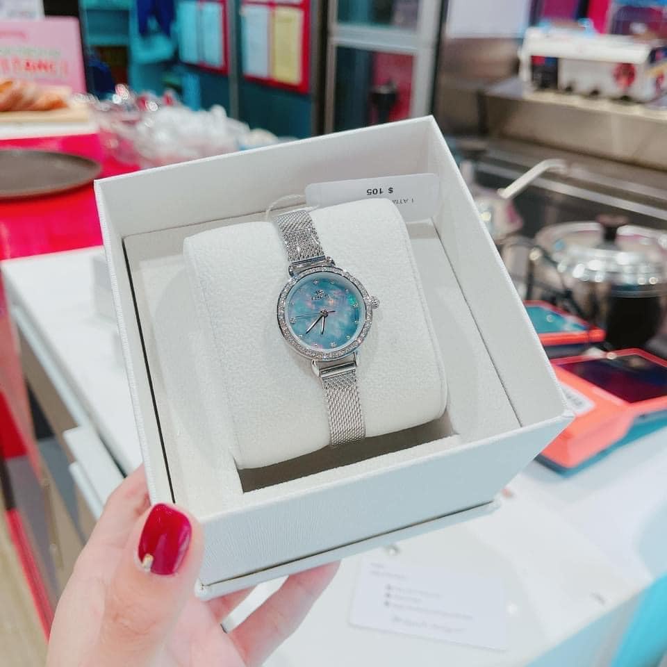 Đồng hồ nữ dây kim loại Mike 8401L mặt tròn chính hãng, chống nước bảo hành 12 tháng