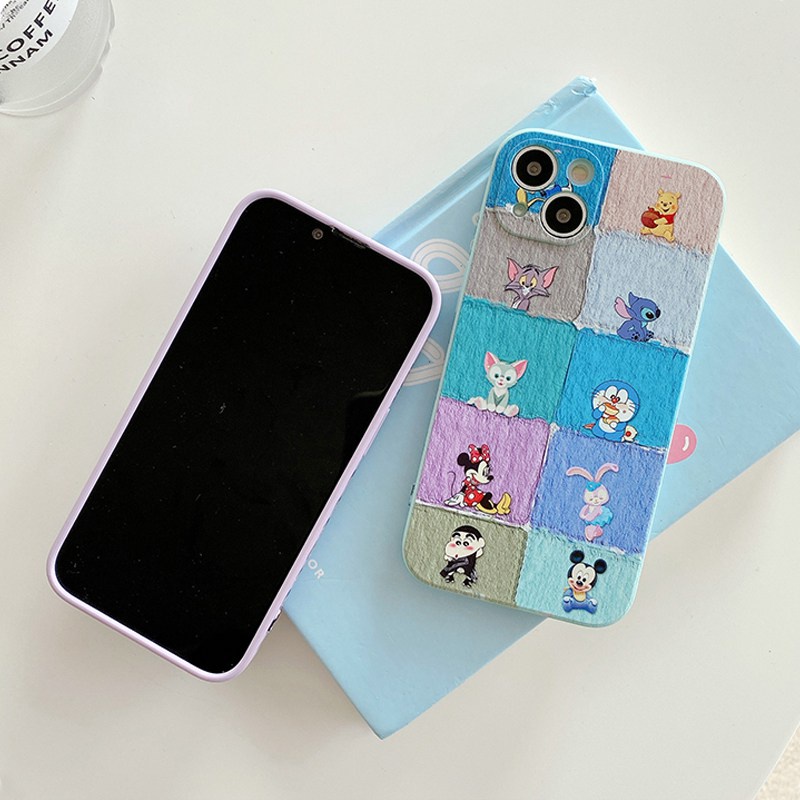 Rainbow Anime Girl Cute Silicone Soft Case for iPhone 6S 7 8 Plus XR XS Max   iPhone 11 12 13 Pro Max Redmi Note 8 Pro 9A 9T Cover