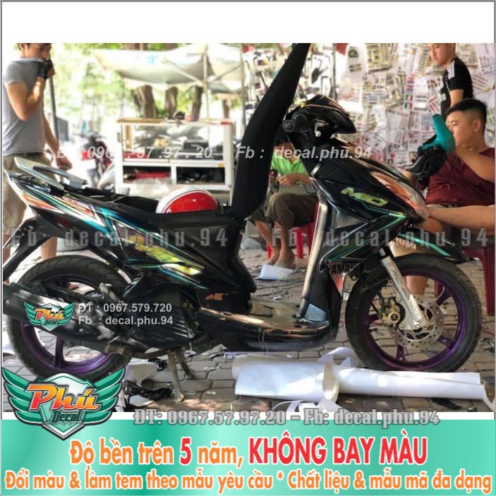 Tem rời Luvias MIO Xanh đen crom (H) -1