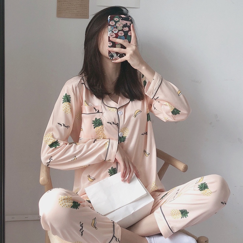 Bộ Ngủ Pijama Dài Tay , Bộ Đồ Ngủ Nữ Cao Cấp | BigBuy360 - bigbuy360.vn