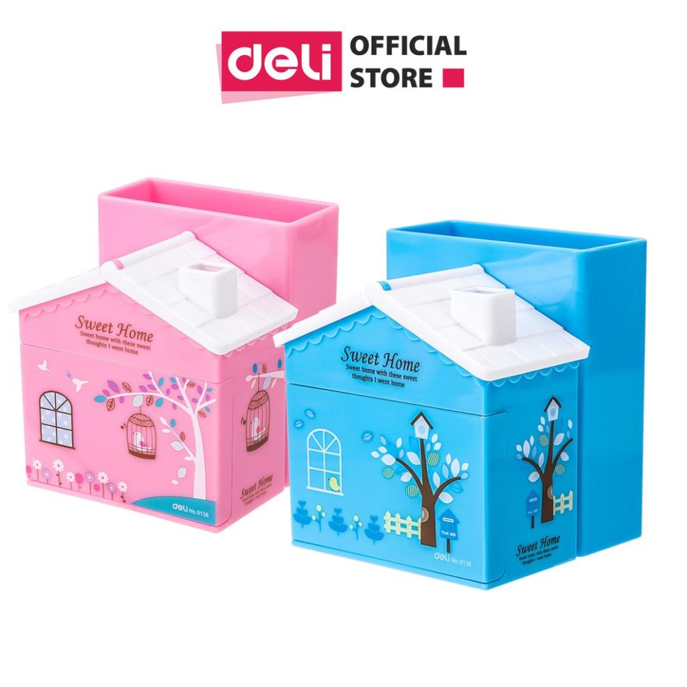 VPP ÁNH CHI cám ơn anh chị ghé thăm shop Khay cắm bút học sinh Deli - Hồng, Xanh dương - 1 chiếc - E9138