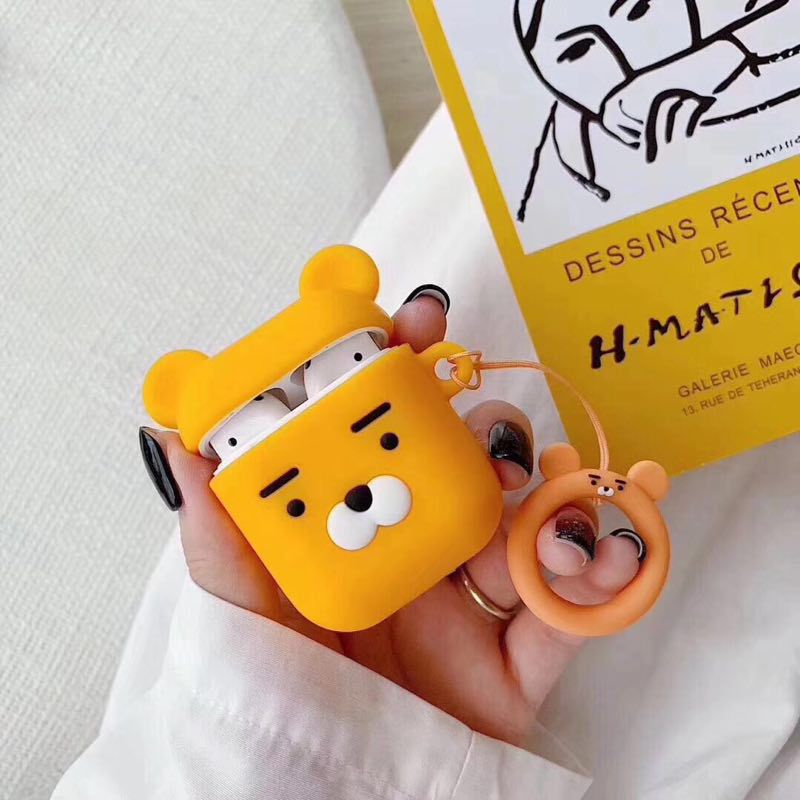 Vỏ Bảo Vệ Hộp Sạc Tai Nghe Bluetooth Không Dây AirPods 1 2 Inpods 12 I12 Họa Tiết Hoạt Hình Dễ Thương