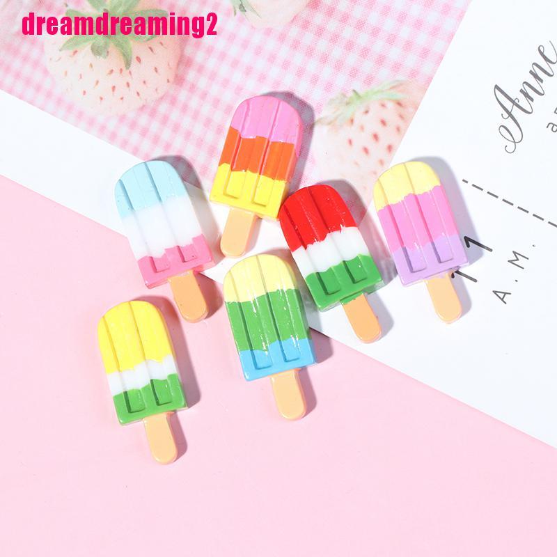 Bộ 5 Que Kem Mini Nhiều Màu Tỉ Lệ 1: 12 Dùng Trang Trí Nhà Cửa