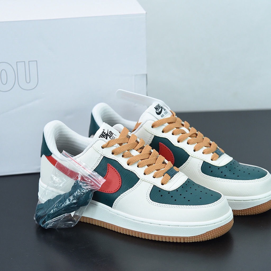 Giày AF1 Nike Gucci Xanh Đỏ Nam Nữ Hàng Trung Cao Cấp Full Box