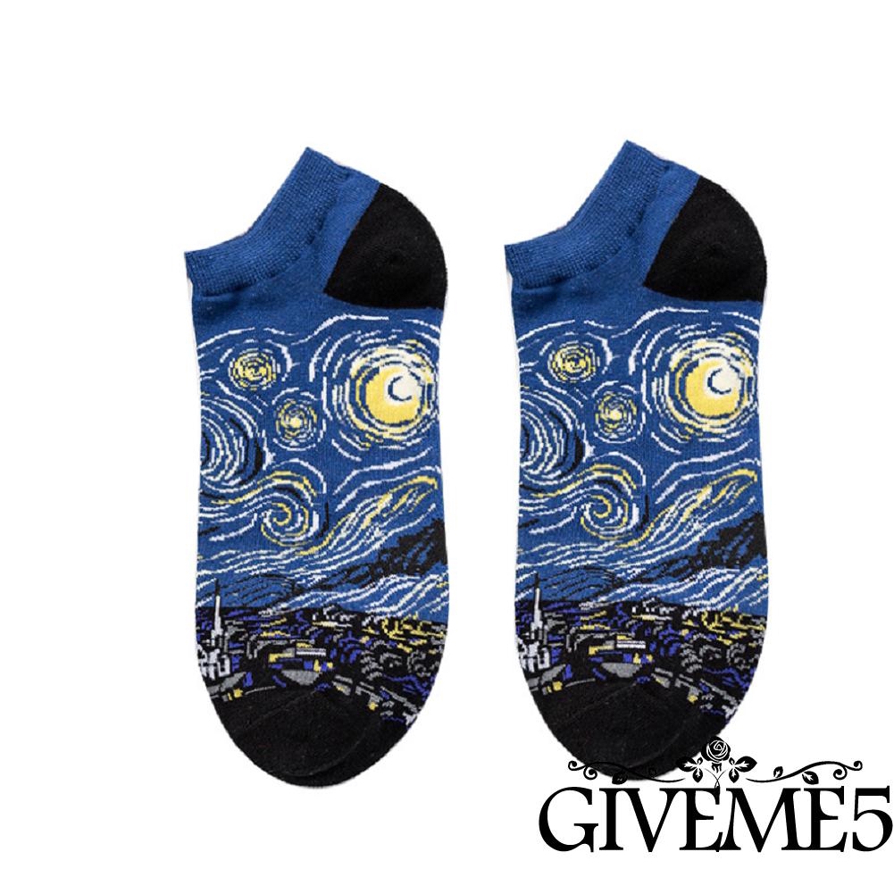 Vớ cổ chân in họa tiết tranh 3D