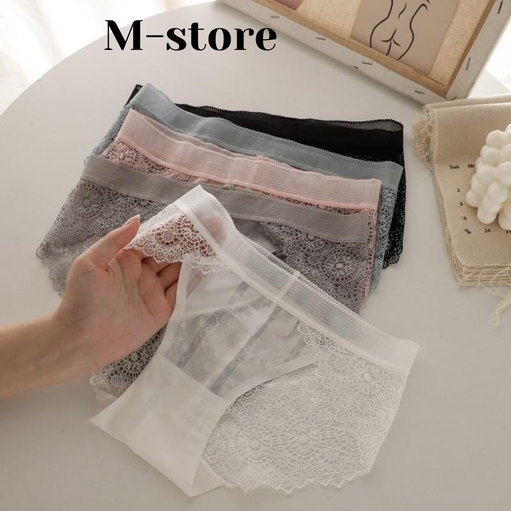 Quần Lót Nữ Phối Ren Gợi Cảm , Thông Thoáng Q04_ M-store | BigBuy360 - bigbuy360.vn