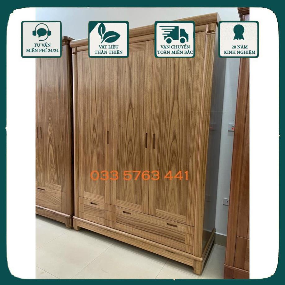 Tủ áo mã TA004 cánh trơn hương xám - miễn phí vận chuyển nội thành hà nội