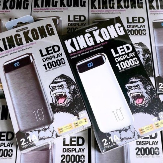 Sạc dự phòng KingKong Led Display WP168 dung lượng 20000mAh