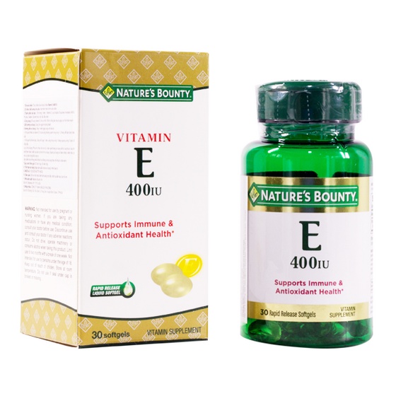 CHÍNH HÃNG - VIÊN UỐNG BỔ SUNG VITAMIN E 400 IU NATURES BOUNTY