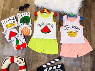 COMBO 5 BỘ 3 LỖ HOA QUẢ CHO BÉ