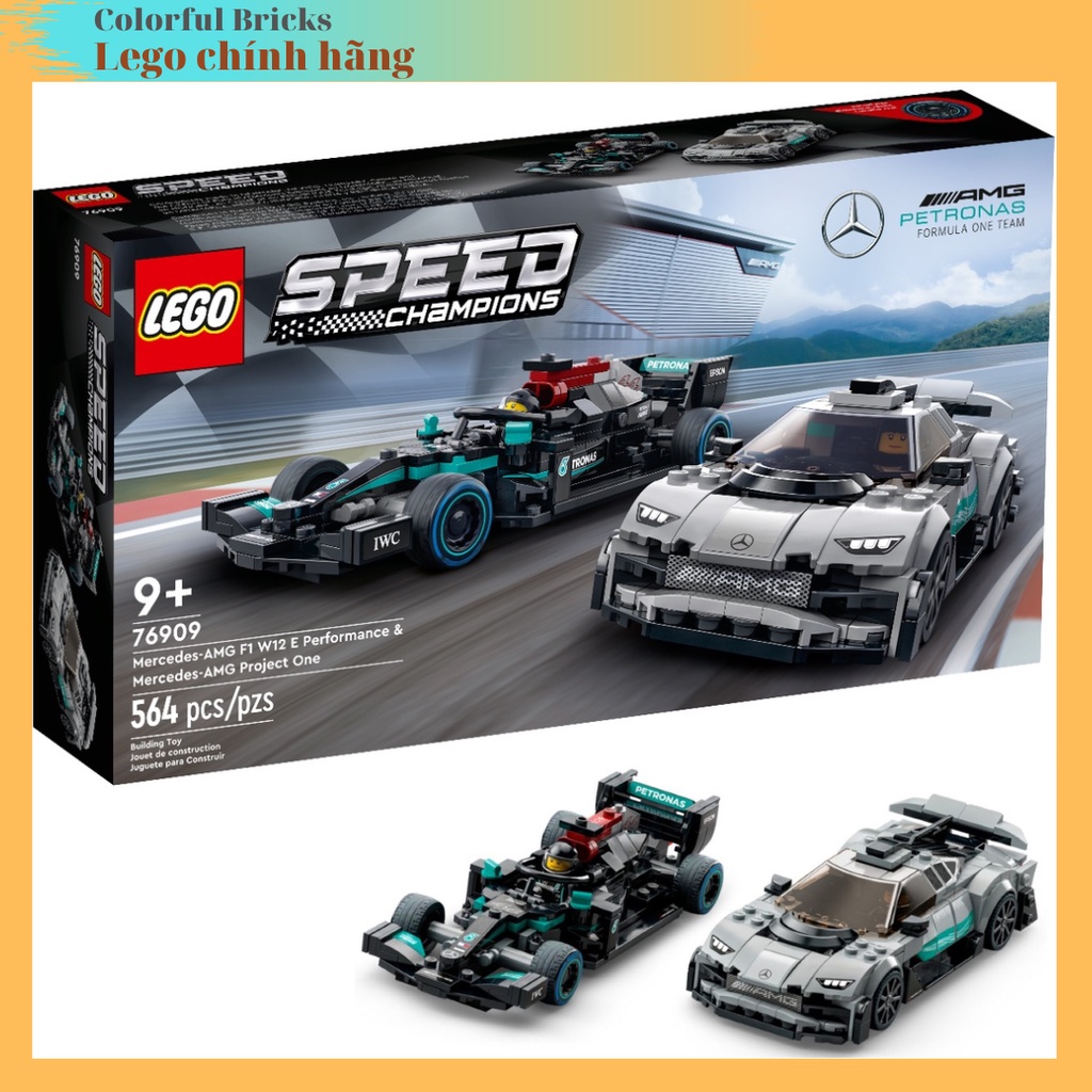 (CÓ SẴN) Lego 76909 Speed Champion 2022_Xe đua Mercedes-AMG F1