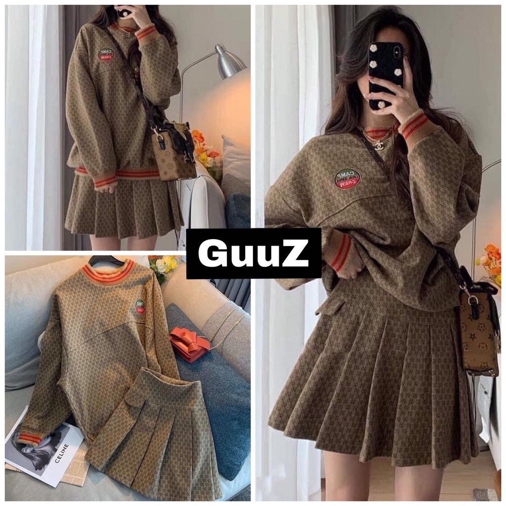 Bộ đồ nữ tay dài form rộng phong cách sang chảnh GuuZ