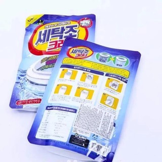 Bộ 2 gói bột tẩy vệ sinh lồng máy giặt 450g cao cấp