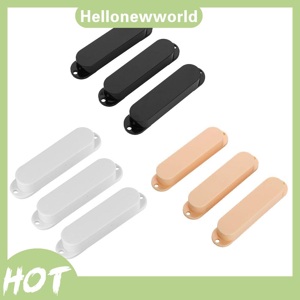 3pcs Single Rail Monocoil Humbucker Pickup Covers for Fender Strat Electric