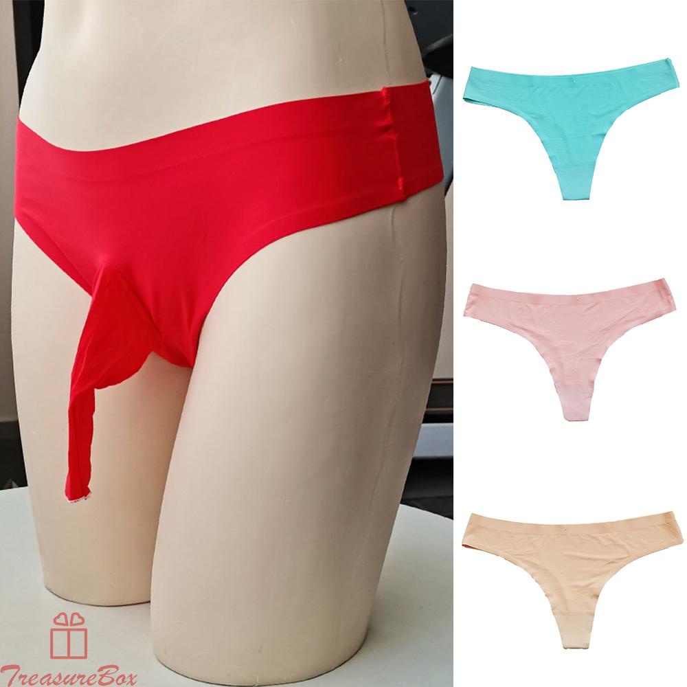 Underwear G String Ice Silk Low Waist Sheer Thongs 60-82cm/ 23.6-32.3 Inch
