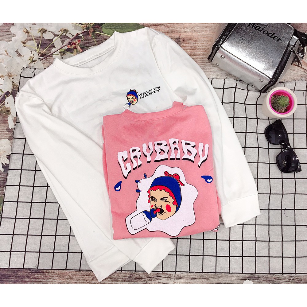 Áo Sweater CRY BABY Unisex APG18 thuykieu | BigBuy360 - bigbuy360.vn