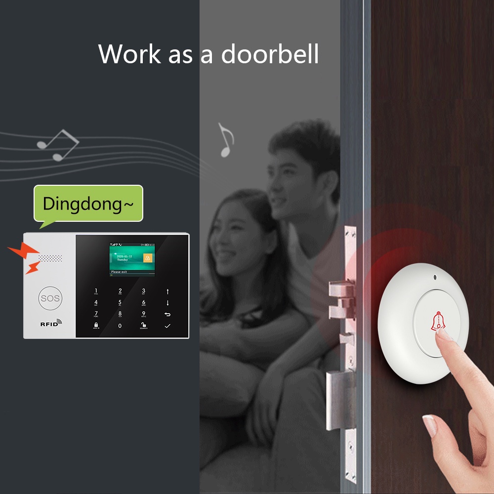 WIFI+GSM Tuya Hệ Thống Báo Động An Ninh Nhà Thông Minh  Hỗ Trợ Alexa Googlehome