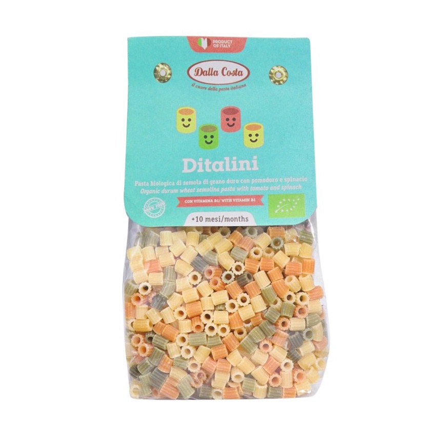 Nui rau củ hữu cơ Dalla Costa 100g cho bé ăn dặm từ 10 tháng. Date 10/2024 - Sweet Baby House