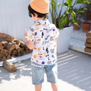 Sơ mi thô Quảng Châu bé trai