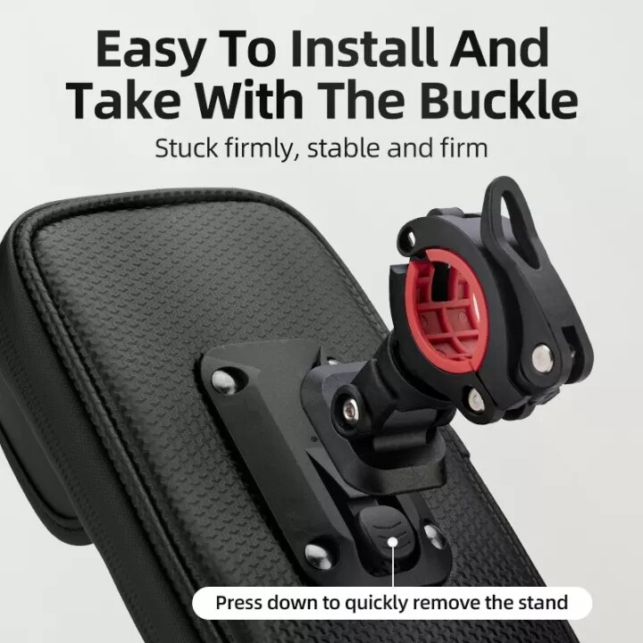 Túi đựng đồ dùng điện thoại Rockbros 6.2 inch có thể xoay 360° điều chỉnh gắn tay lái xe đạp/xe máy