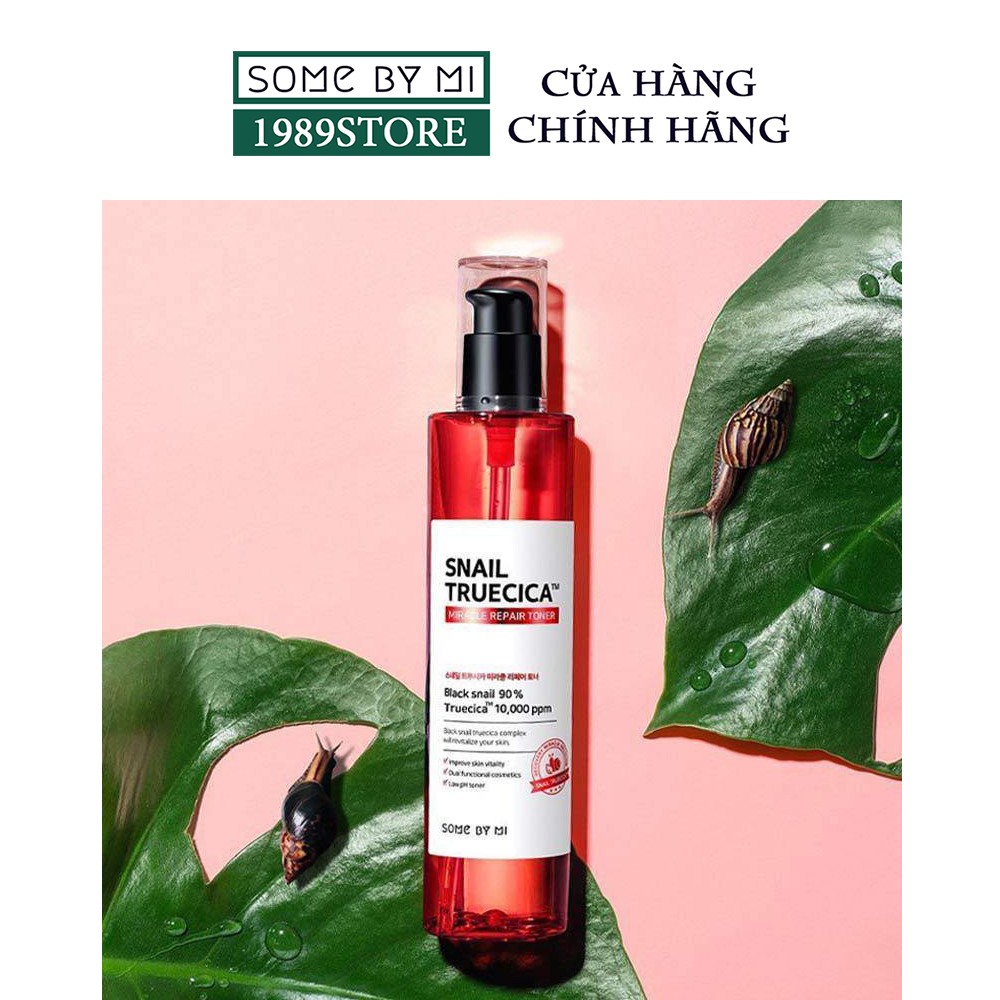 Toner Some By Mi Cân Bằng Da, Dưỡng Da Săn Chắc Chiết Xuất Ốc Sên Snail Truecica Miracle Repair Toner 135ml