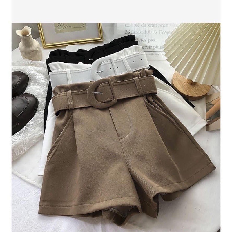 Quần short kèm đai chữ D | BigBuy360 - bigbuy360.vn