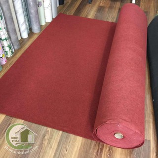 Thảm nỉ trải sàn màu đỏ đô 1m²
