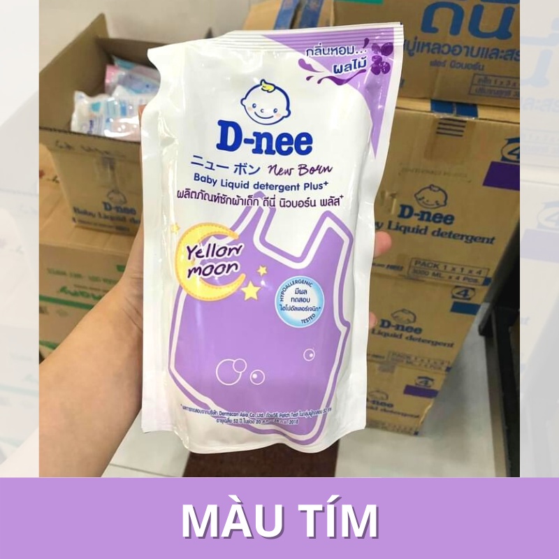 Nước Giặt Dnee, nước giặt quần áo cho bé CHÍNH HÃNG Túi 600-1400ml An Toàn Cho Trẻ Sơ Sinh - Khoaibaby