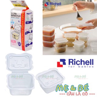Bộ hộp chia thức ăn richell 50ml/100ml/150ml nhật bản