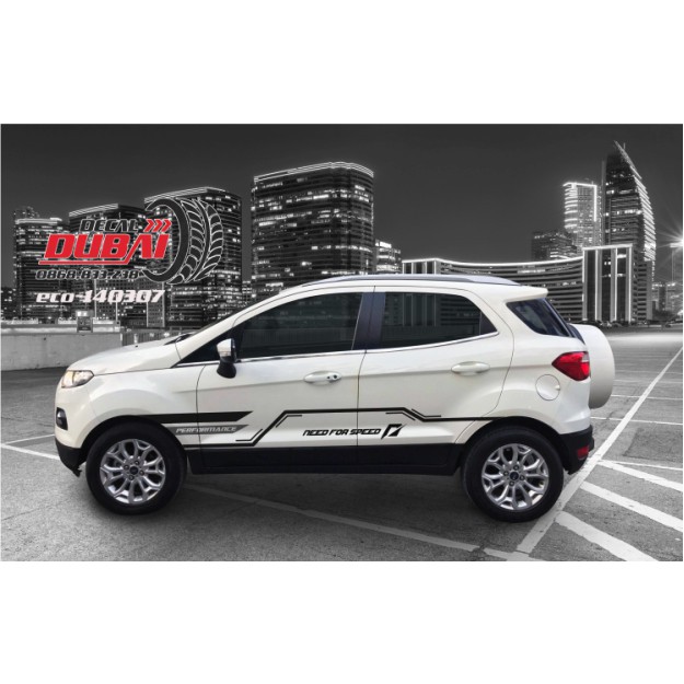 Tem sườn dán trang trí xe Ecosport kèm quà tặng