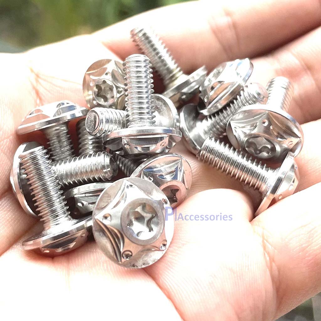 Ốc Salaya Inox 304 6li15 Dù Dày Gắn Ốp Pô Dàn Áo Và Nhiều Vị Trí Cùng Kích Thước..PKPH
