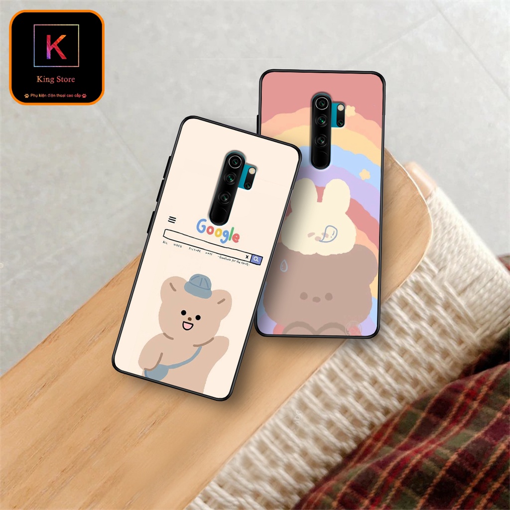 Ốp lưng Xiaomi Redmi Note 8 - Xiaomi Redmi Note 8 Pro - Ốp in hình gấu bear, chất liêụ TPU chống va đập