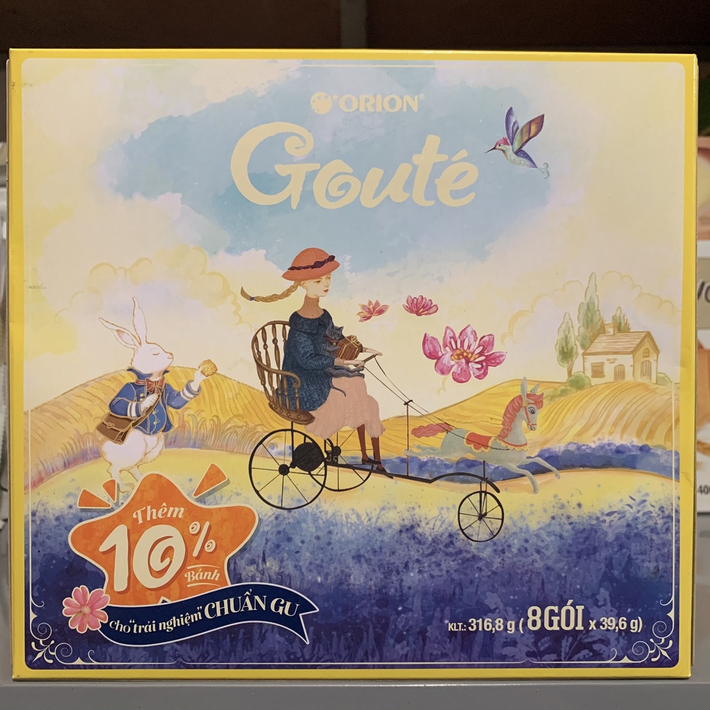 Bánh Goute Mè Giòn Tan Orion Hộp 158.4g/ 316.8g