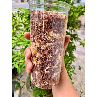 Gạo Lứt sấy trà bông rong biển hũ 320gr Trùm ăn vặt Hà Nội