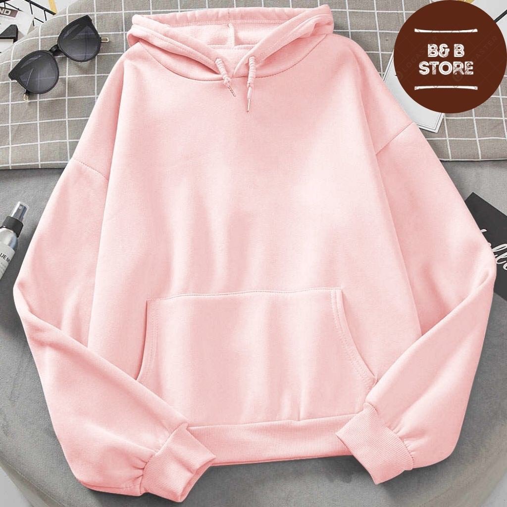 Áo khoác hoodie form rộng nam nữ unisex , Áo hoodie nỉ cotton tàu form rộng giá xưởng