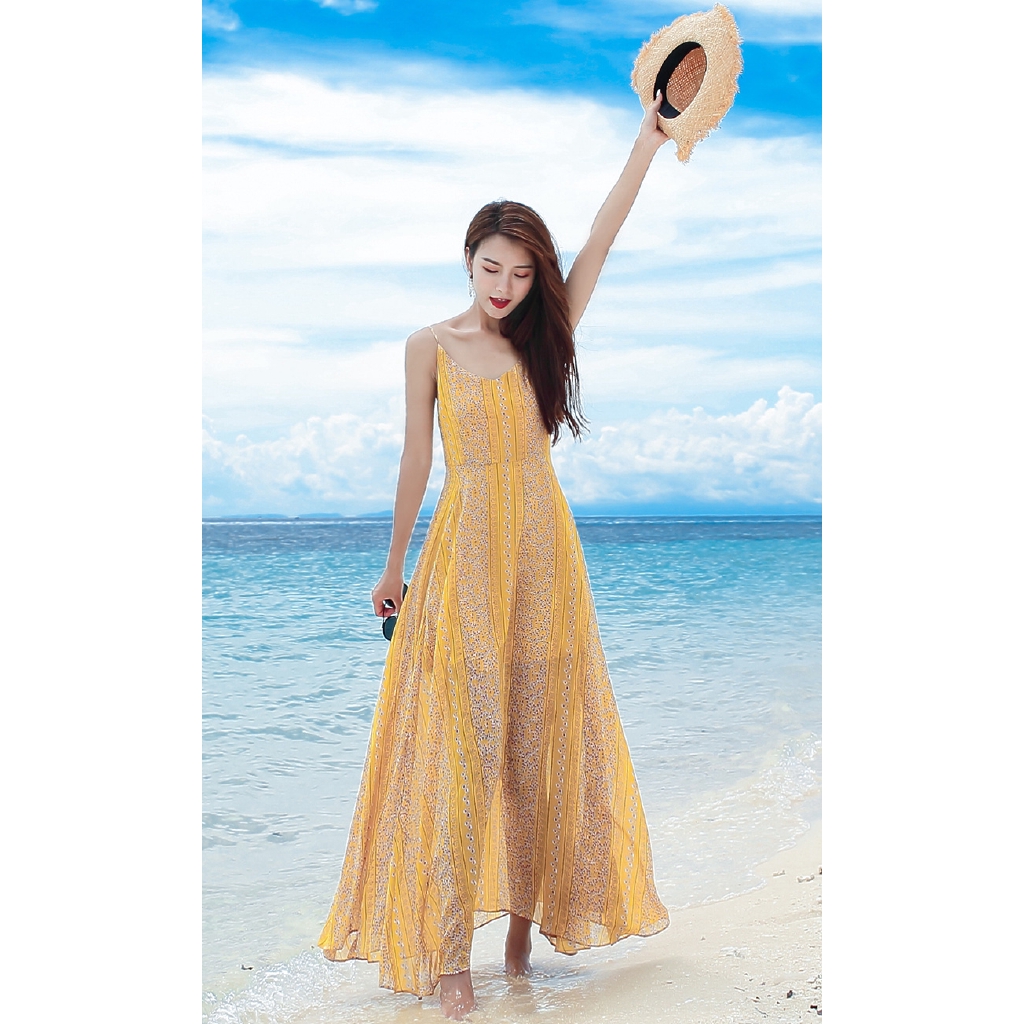 Đầm Voan Ngắn Tay In Họa Tiết Xinh Xắn Dành Cho Nữ | BigBuy360 - bigbuy360.vn