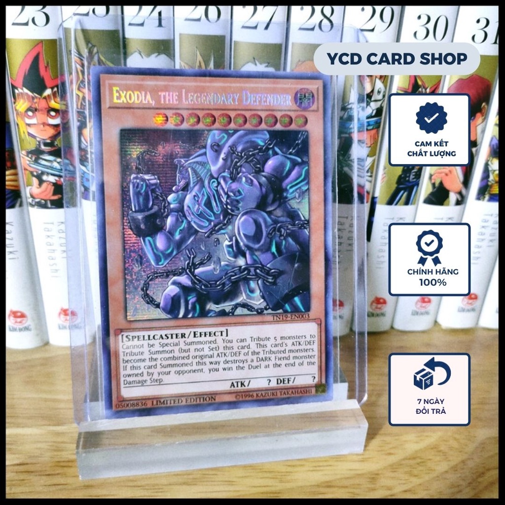 Thẻ bài yugioh chính hãng Exodia, the Legendary Defernder – Pristmatic Secret Rare