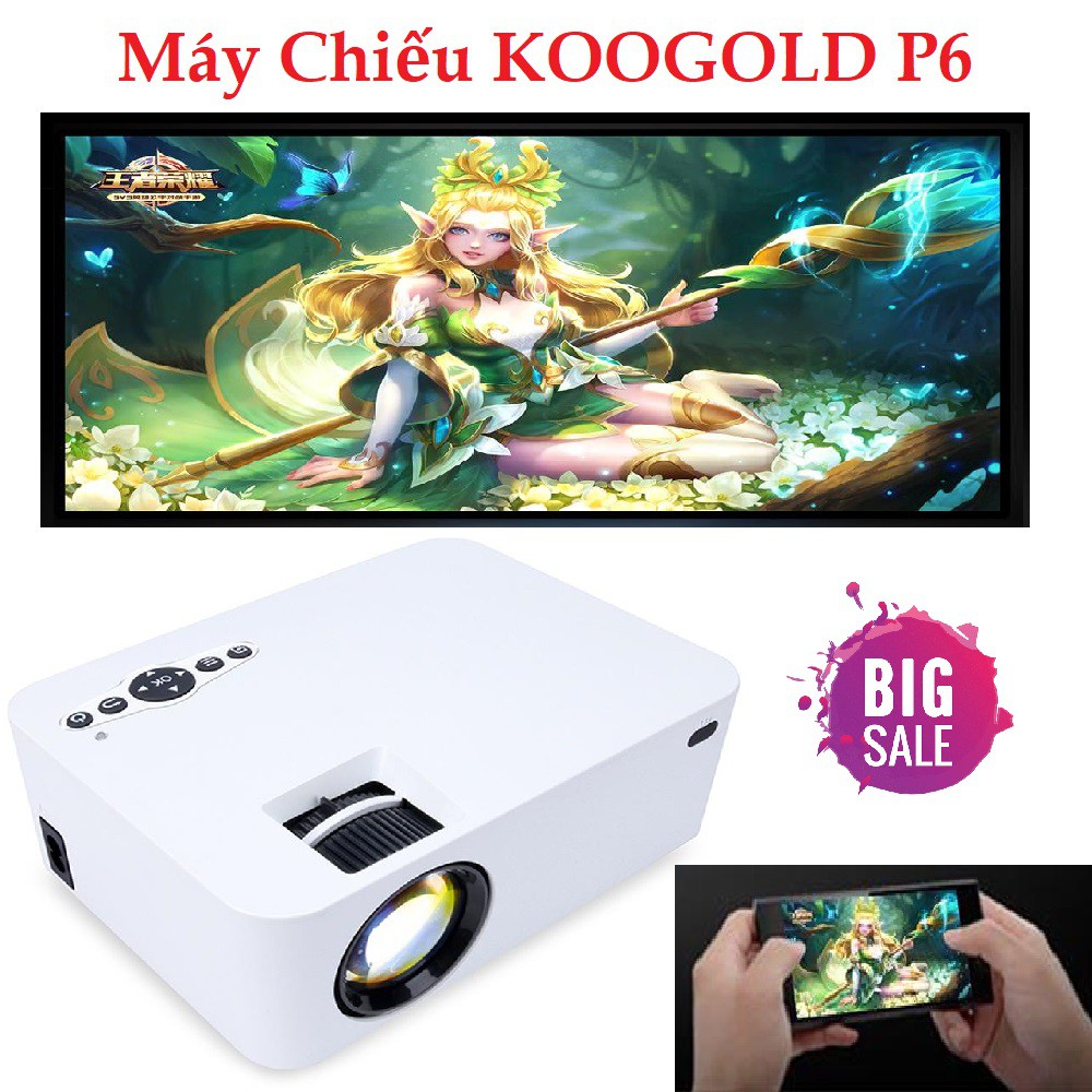 [Top sale] - Máy chiếu phim mini KooGold màn ảnh rộng,máy chiếu thế hệ mới,sản phẩm hot 2021 Bảo hành 1 Đổi 1