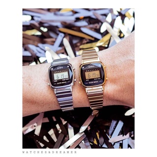 Đồng hồ nữ Casio La670 Diamond