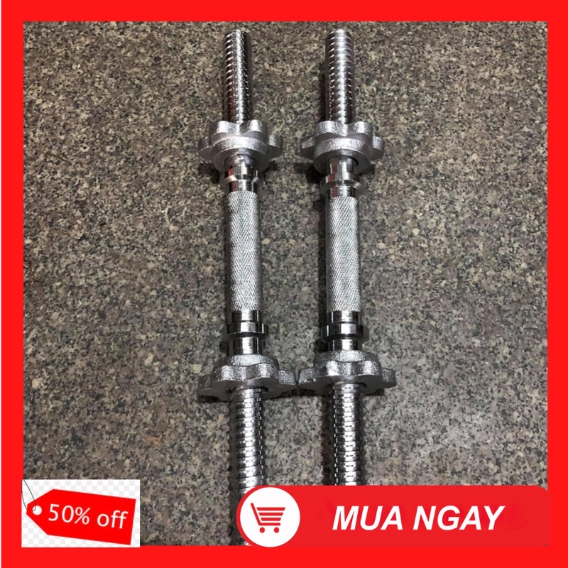 Đòn tạ tập tay 35cm phi 27 tặng kèm bao tay cao cấp