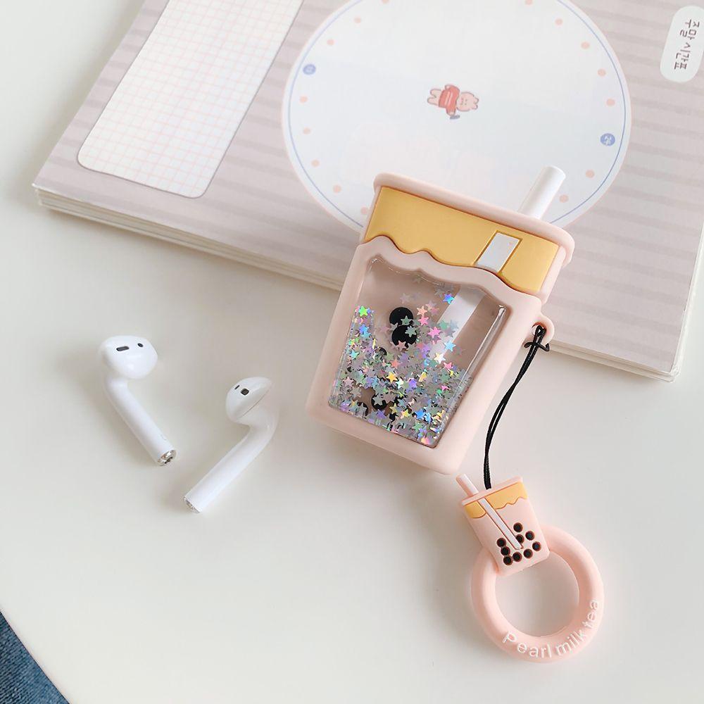 Vỏ Bảo Vệ Hộp Sạc Tai Nghe Airpods 1 / 2 / Pro3 Chống Bụi Có Nước Kim Tuyến Lấp Lánh Thời Trang