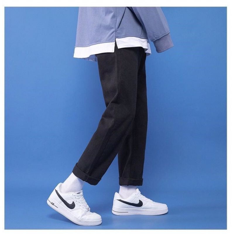 Quần jean bò baggy nam dáng Unisex phong cách Hàn Quốc Pink Apricot Shop | BigBuy360 - bigbuy360.vn