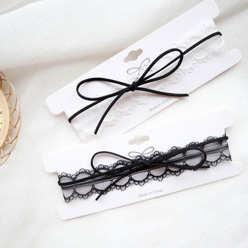Vòng Cổ Choker Hai Lớp Thắt Nơ Phong Cách Ngọt Ngào Dành Cho Nữ