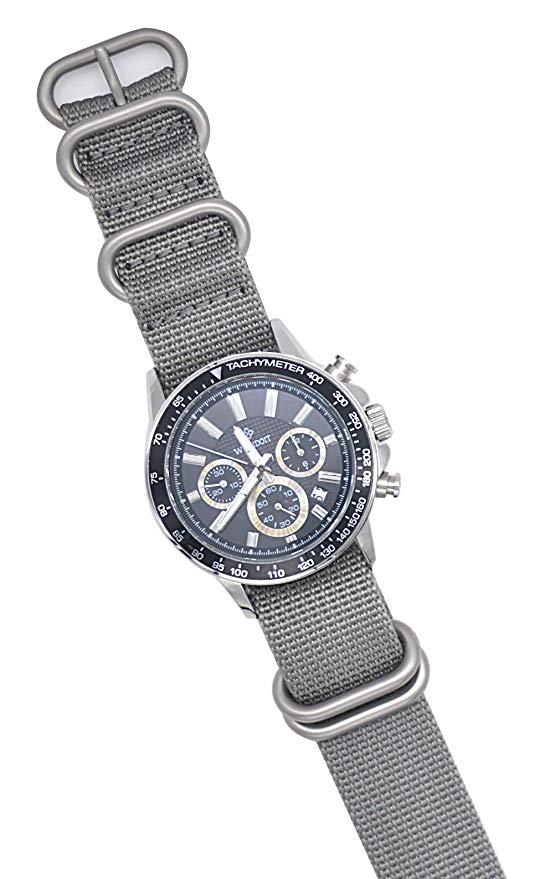 Dây Đeo Đồng Hồ Thể Thao Bằng Vải Canvas Dày 20mm 24mm Cho Nữ