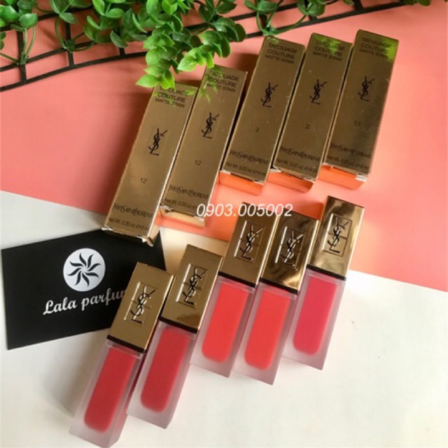 Son YSL Tatouage + Vinyl Cream -Fullbox đủ số- Made in France. Thanh lý son Tatouage 550k / cây