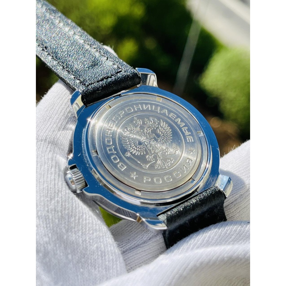 Đồng hồ Nga Vostok Komandirskie 811172. Đồng hồ nam Vostok máy cơ lên giây, size mặt 39, size dây 18, chống nước 3 atm